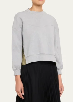 3.1 Phillip LimLong-Sleeve French-Terry Combo Top