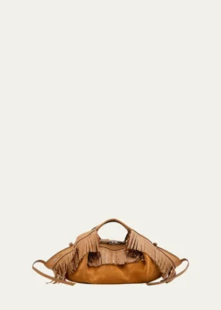 3.1 Phillip LimLuna Mini Fringe-Trim Suede Crossbody Bag