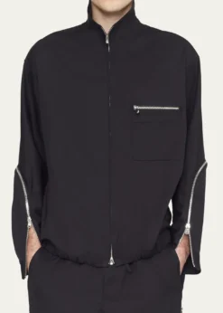 3.1 Phillip LimMen's Curve-Zip Blouson Jacket