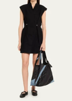 3.1 Phillip LimPatchwork Lace & Denim Market Tote Bag