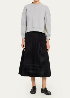 3.1 Phillip LimPleated A-Line Midi Skirt