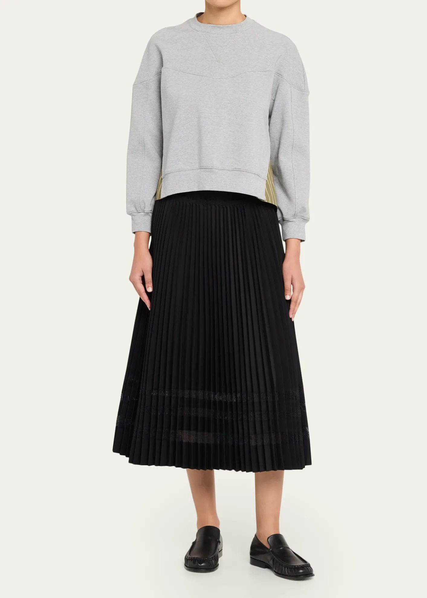 3.1 Phillip LimPleated A-Line Midi Skirt