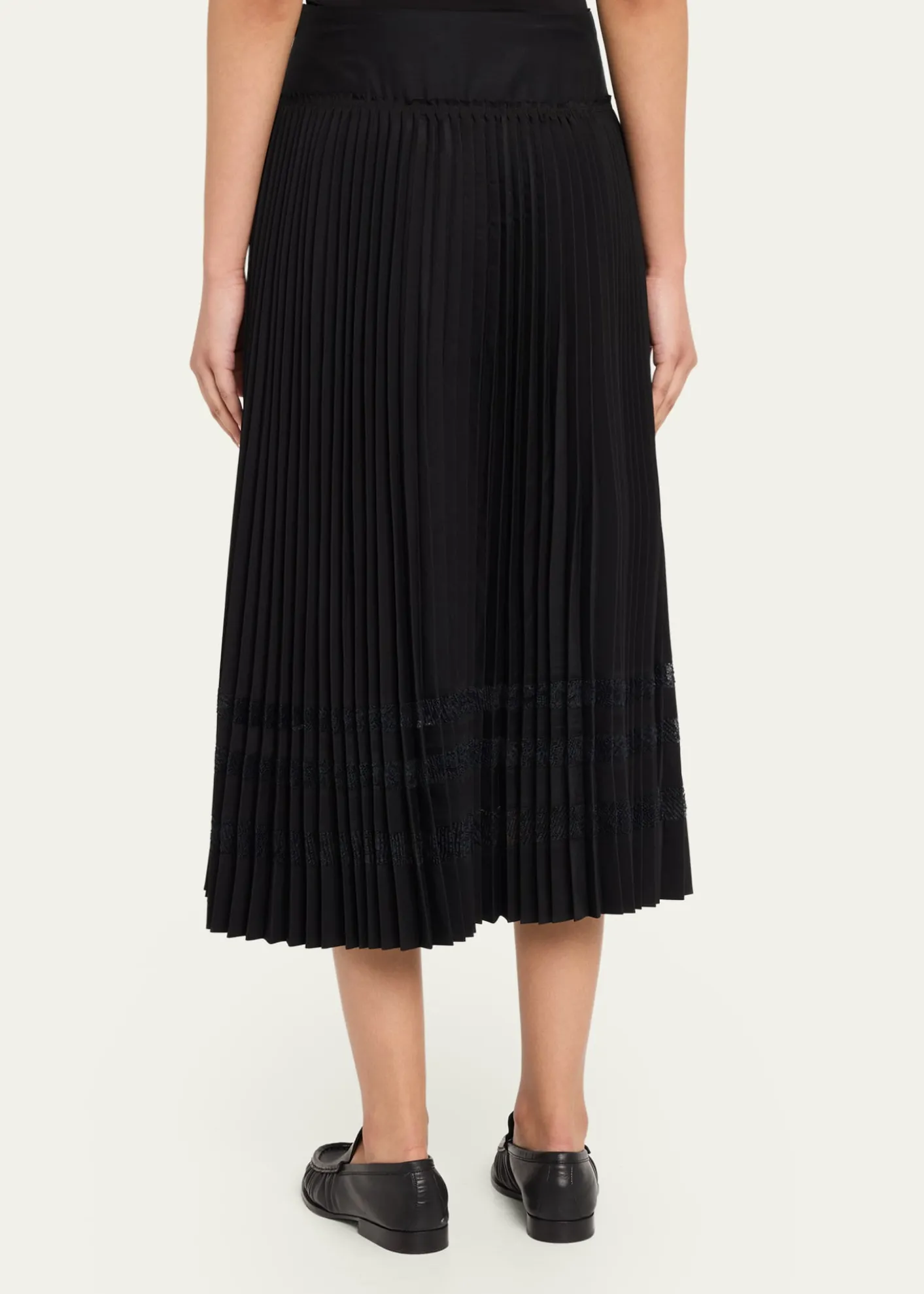 3.1 Phillip LimPleated A-Line Midi Skirt