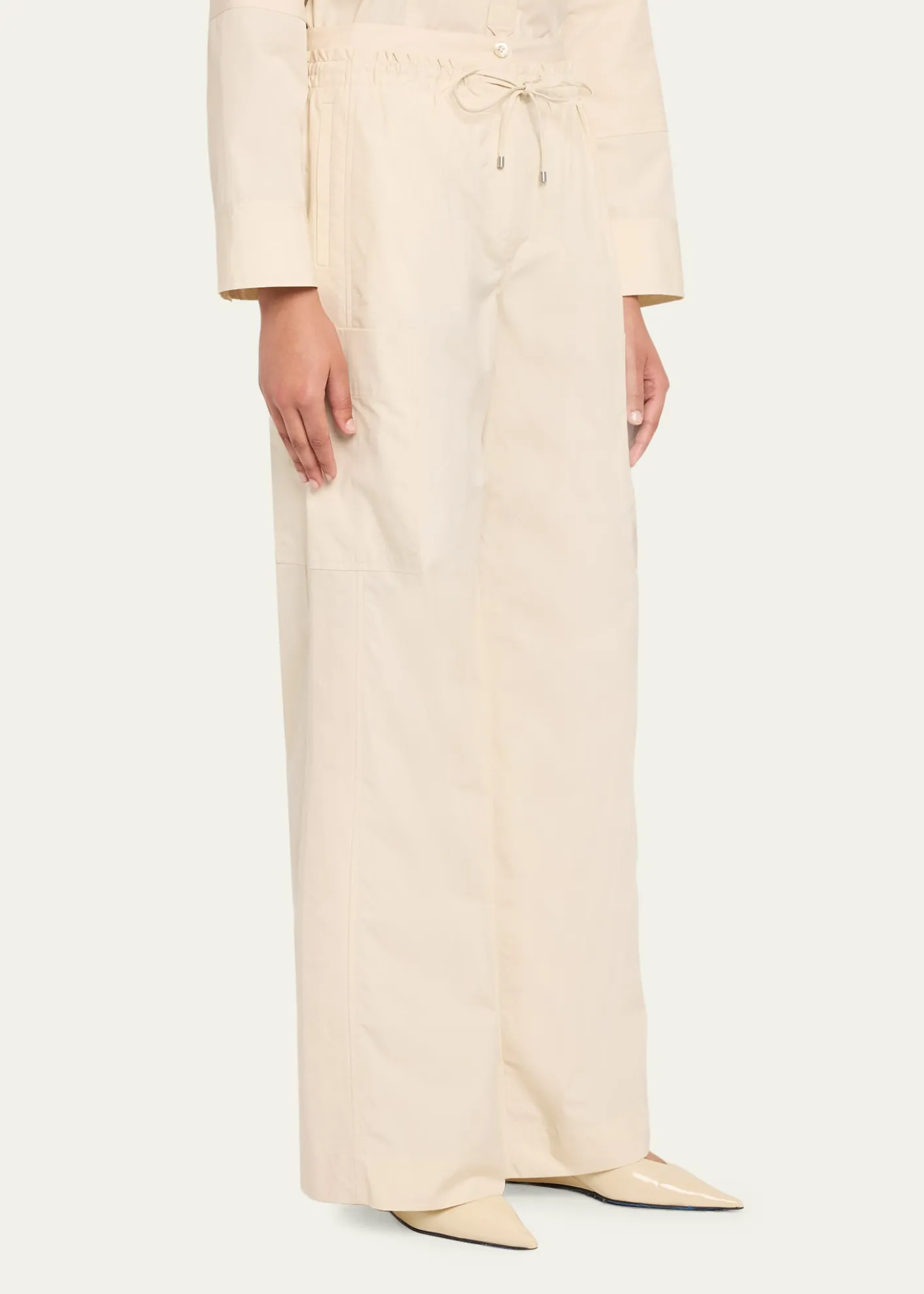 3.1 Phillip LimPoplin Double-Waistband Pants