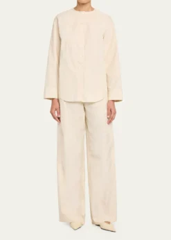 3.1 Phillip LimPoplin Double-Waistband Pants