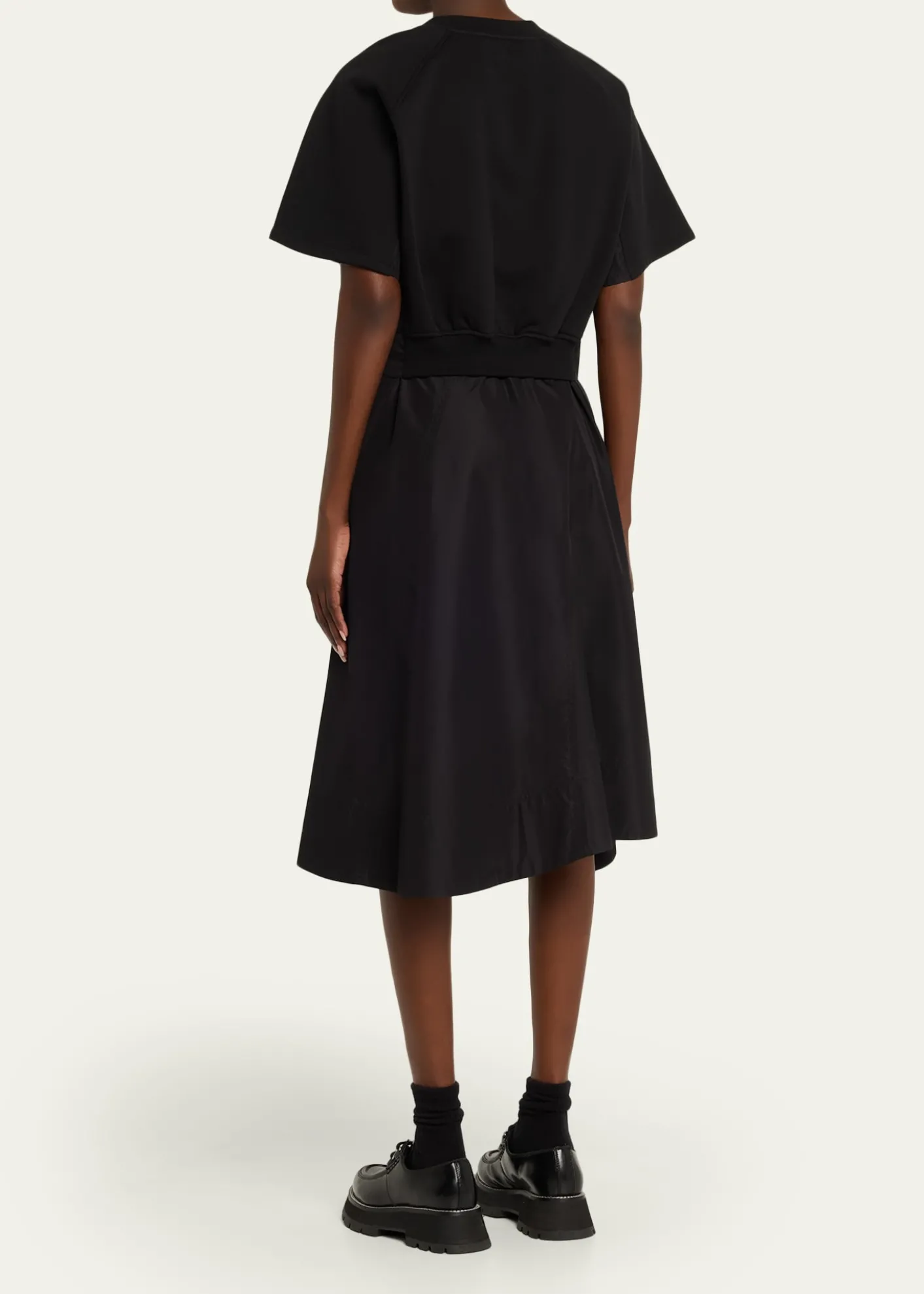 3.1 Phillip LimShort-Sleeve Combo Midi Dress