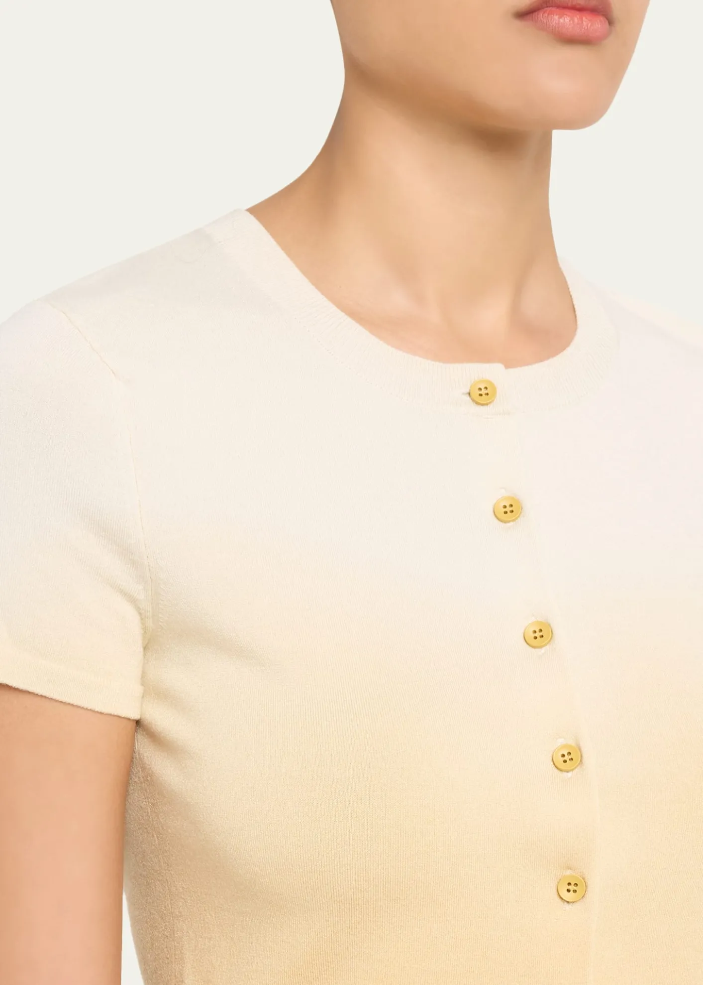 3.1 Phillip LimShort-Sleeve Ombré Cardigan