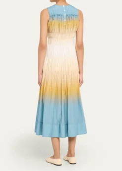3.1 Phillip LimSmocked Ombré Voile Midi Dress