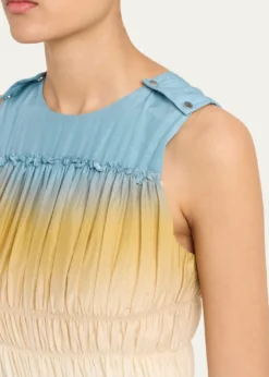 3.1 Phillip LimSmocked Ombré Voile Midi Dress