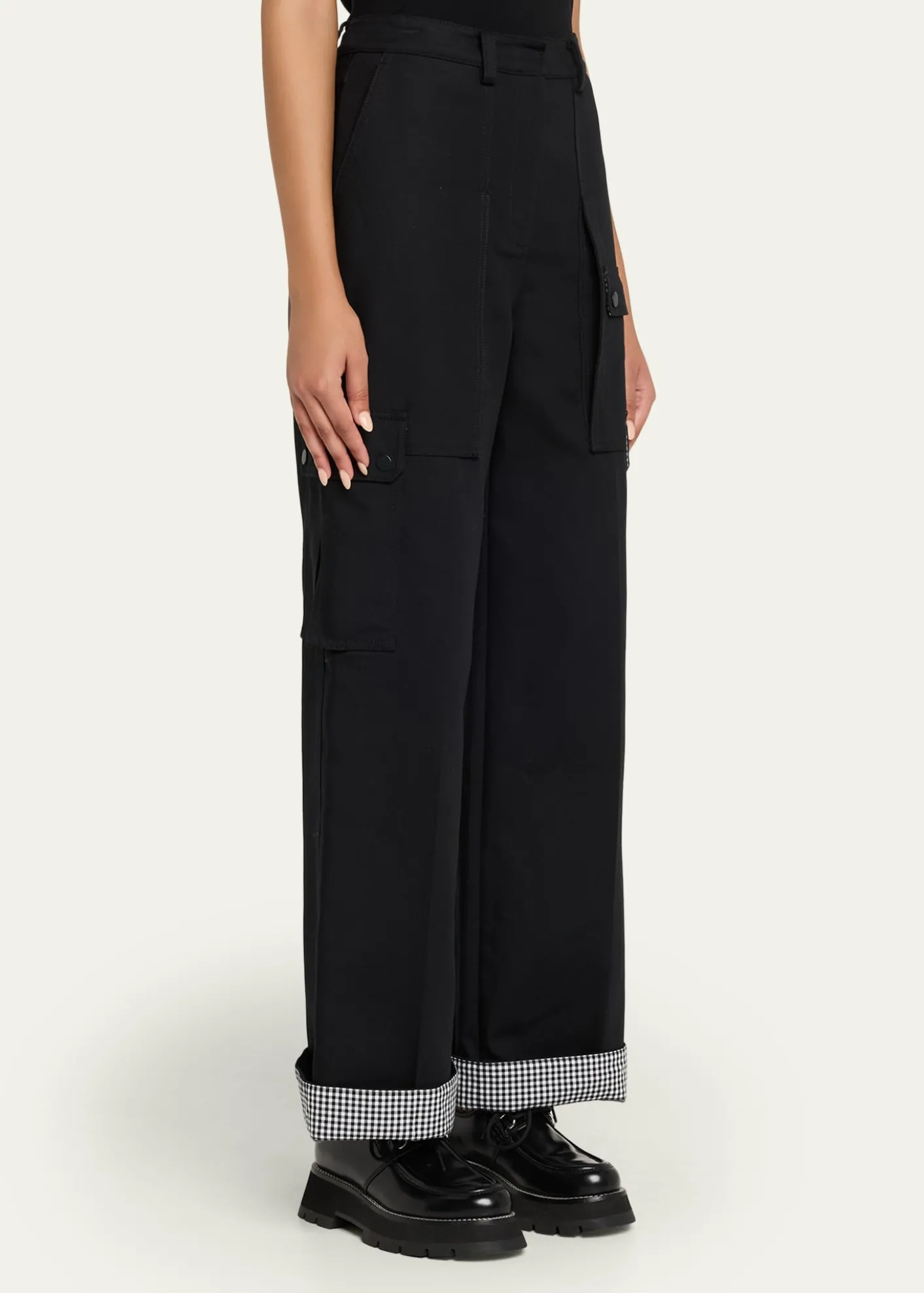 3.1 Phillip LimUtility Cargo Pants with Contrast Cuffs
