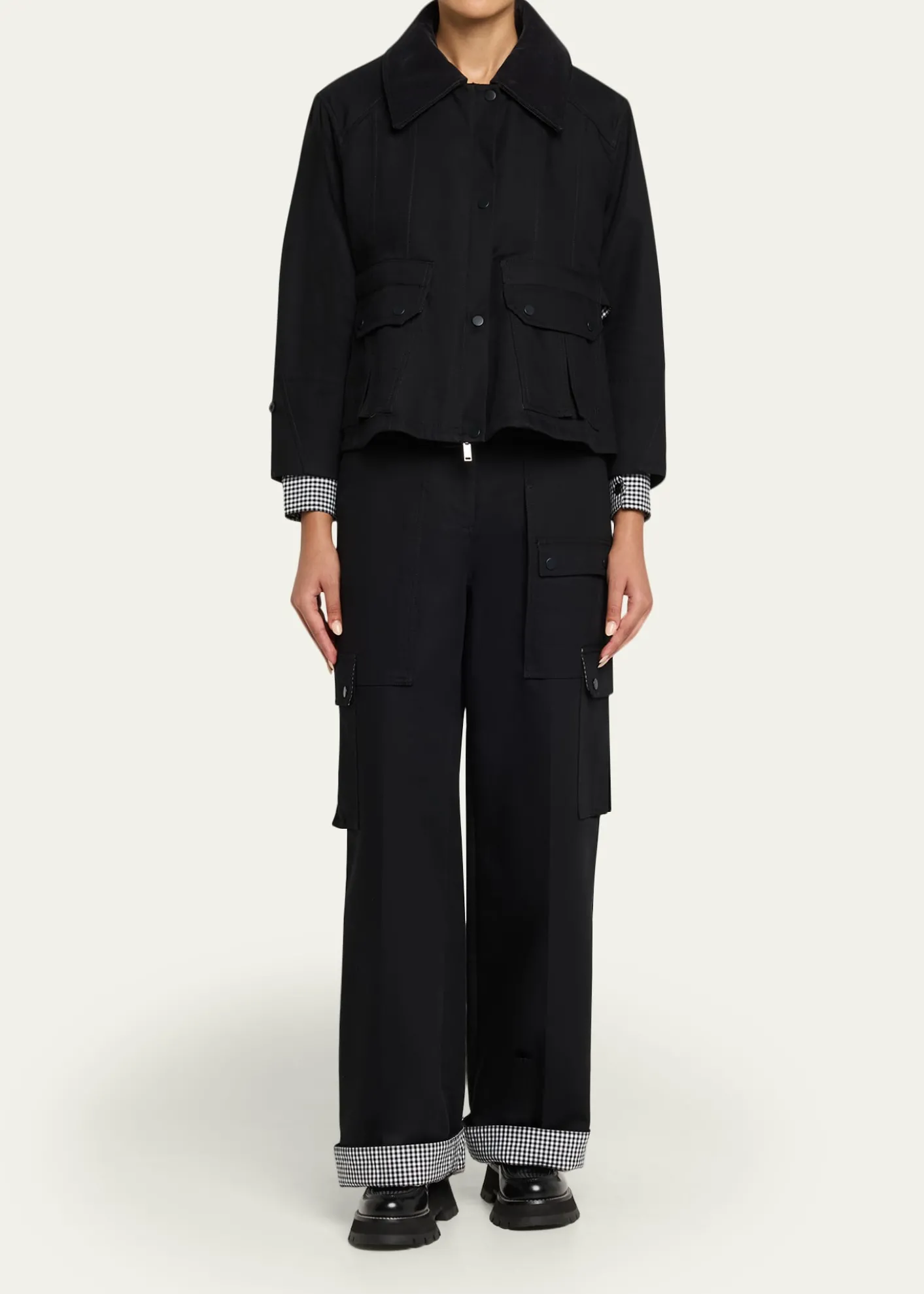 3.1 Phillip LimUtility Cargo Pants with Contrast Cuffs