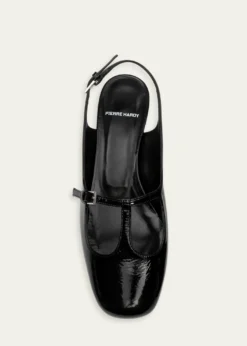 Pierre HardyMia Patent Leather Mary Jane Slingback Flats