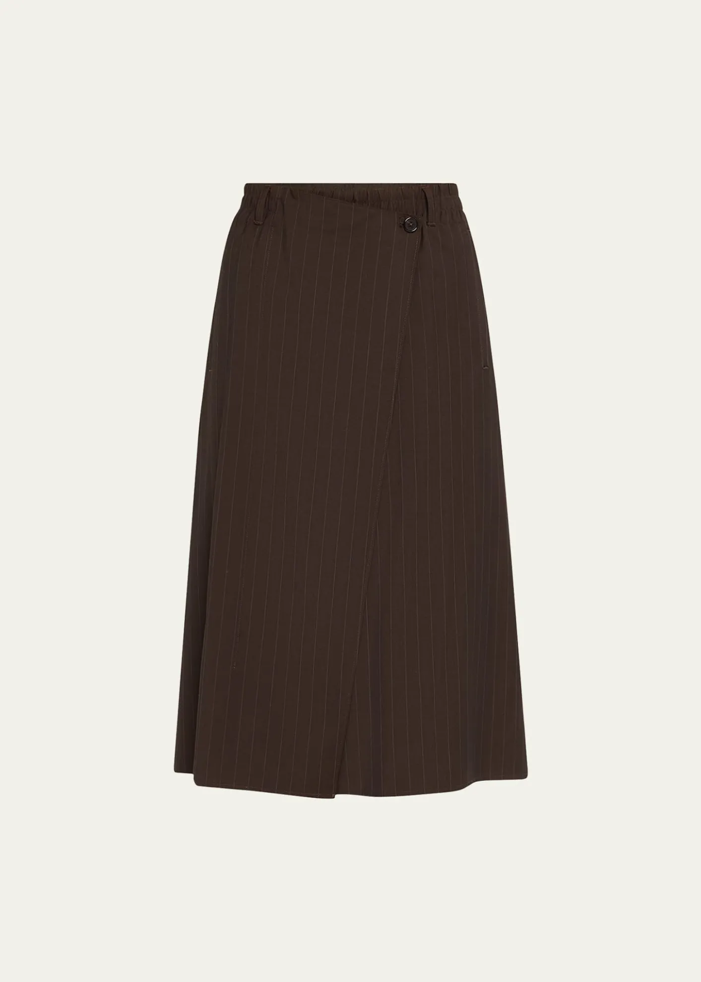 6397Pinstripe Wrap Shorts