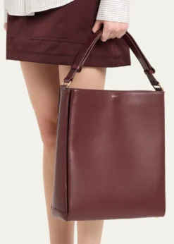 Plan CFolded Tote Bag in Vitello Leather
