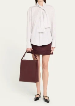 Plan CFolded Tote Bag in Vitello Leather