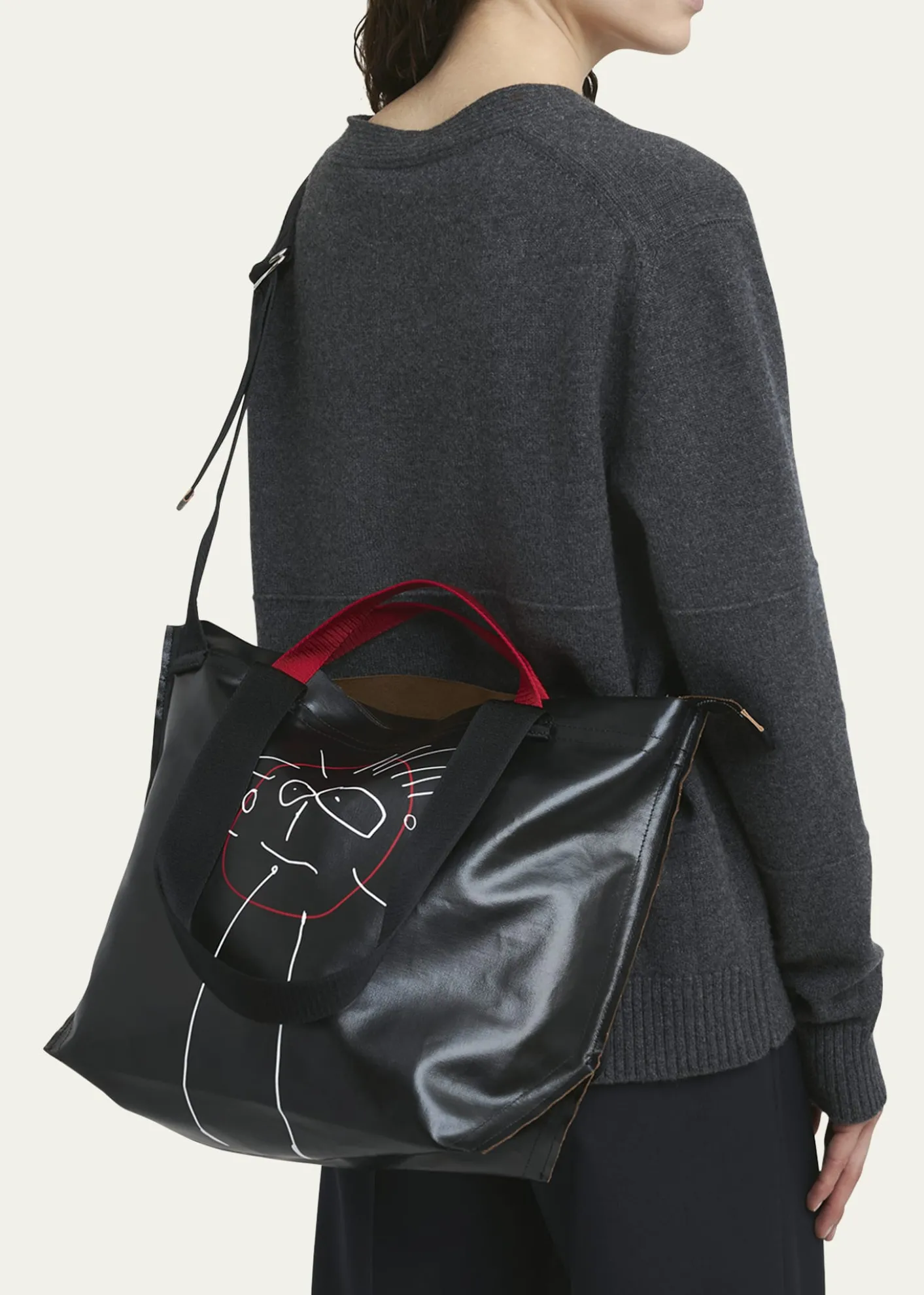 Plan CMedium Printed Shopper Tote Bag