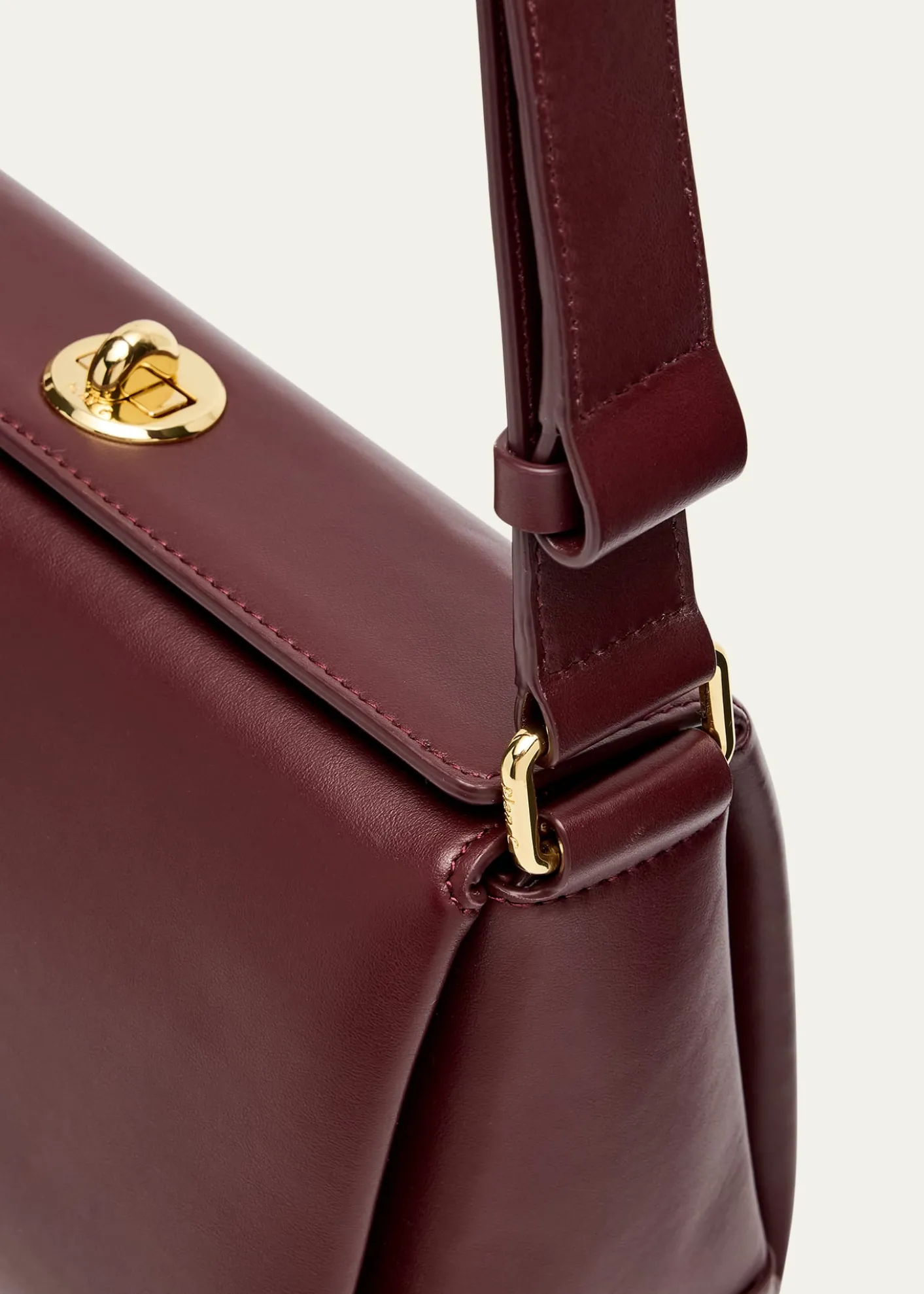 Plan CSmall Folded Shoulder Bag in Vitello Leather