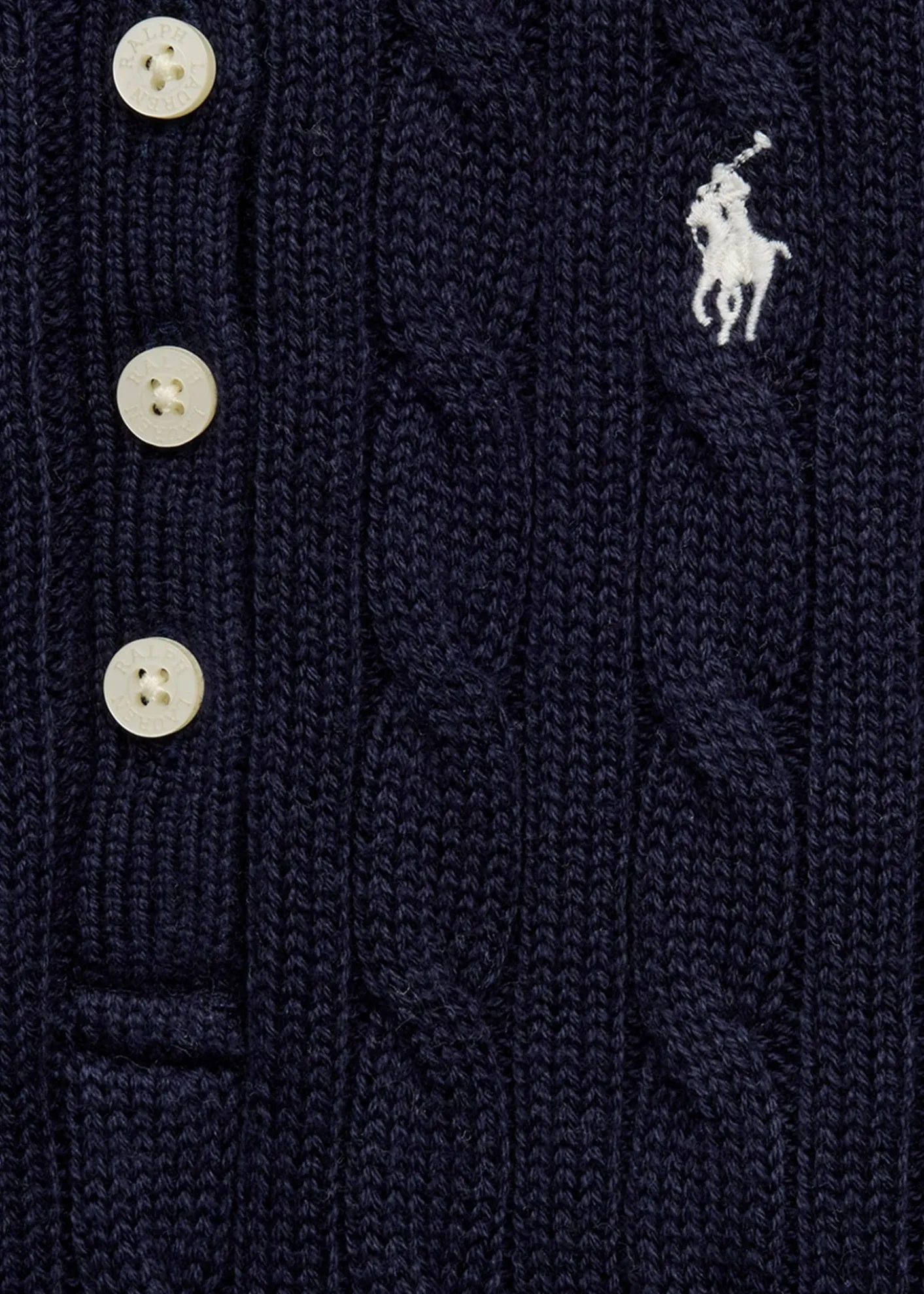 Polo Ralph Lauren Girl's Cable Knit Sweater Dress, Size 2-6X