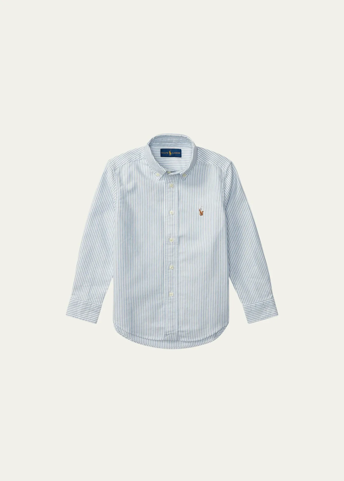 Polo Ralph LaurenBoy's Cotton Oxford Stripe Sport Shirt, Size 2-7
