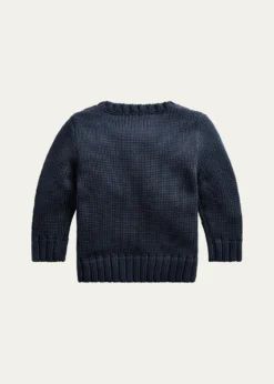 Polo Ralph LaurenBoy's Flag Intarsia Knit Sweater, Size 3M-24M