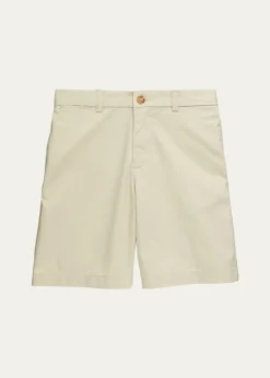 Polo Ralph LaurenBoy's Logo Embroidered Flat Front Chino Shorts, Size 2-7