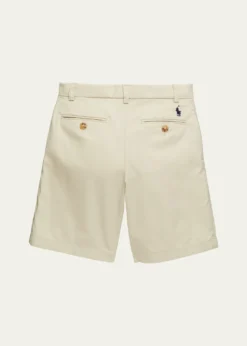 Polo Ralph LaurenBoy's Logo Embroidered Flat Front Chino Shorts, Size 2-7