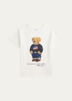 Polo Ralph LaurenBoy's Polo Bear Flag Print Short-Sleeve T-Shirt, Size 2T-7