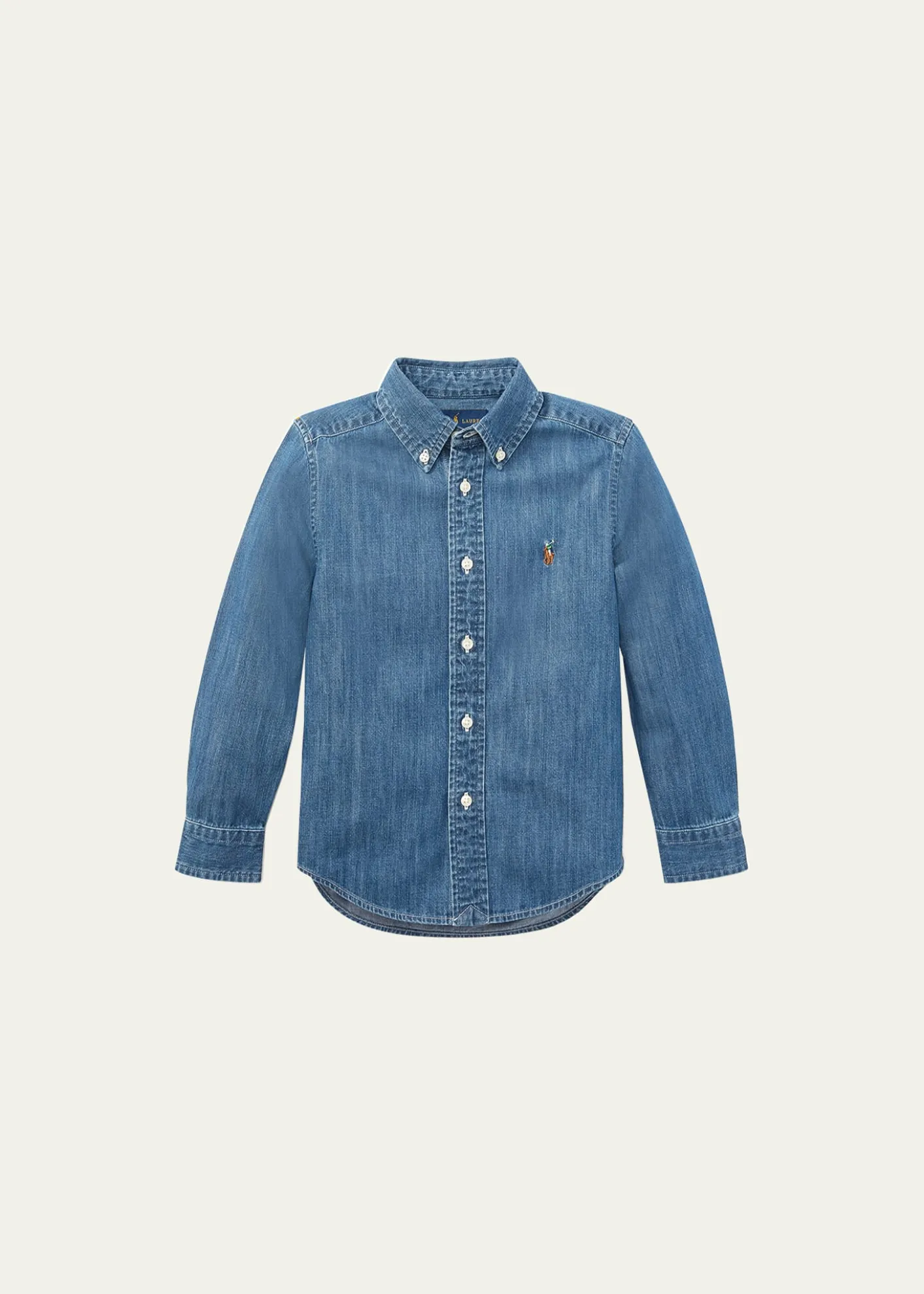 Polo Ralph LaurenBoy's Woven Chambray Shirt, Size 2-7