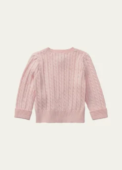 Polo Ralph LaurenCable Knit Cotton Cardigan, Size 3-12 Months