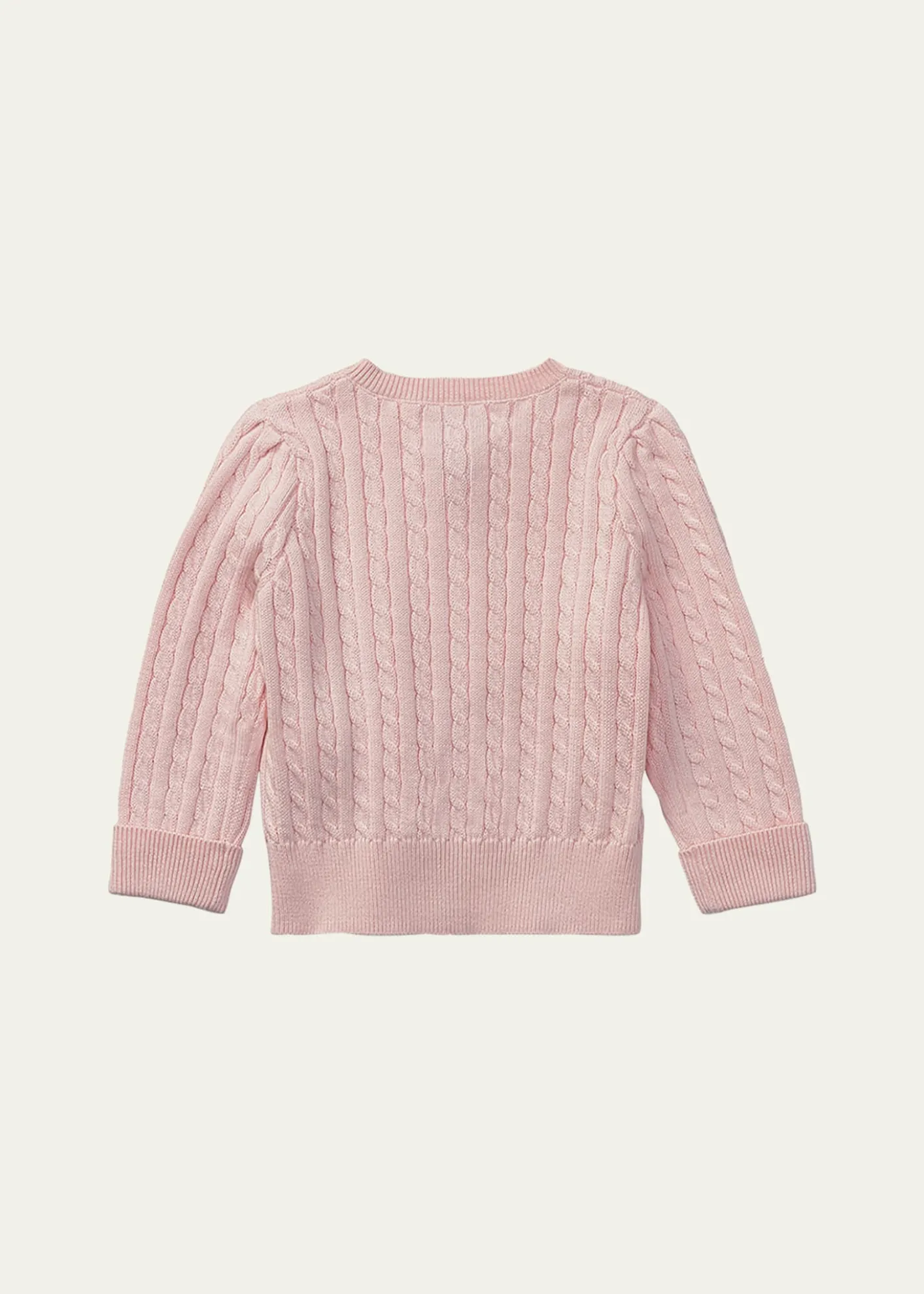 Polo Ralph LaurenCable Knit Cotton Cardigan, Size 3-12 Months