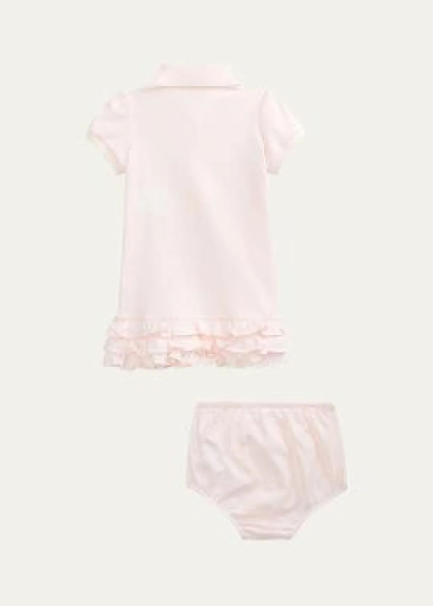 Polo Ralph LaurenCupcake Ruffle Hem Polo Dress With Bloomers, Size 6M-18M