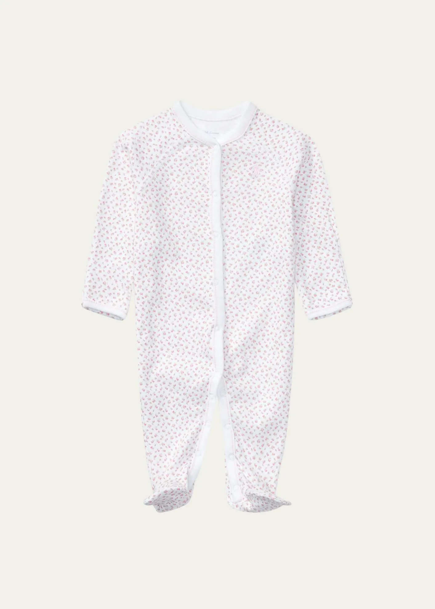 Polo Ralph LaurenFloral Print Cotton Footie Pajamas, Size Newborn-12 Months