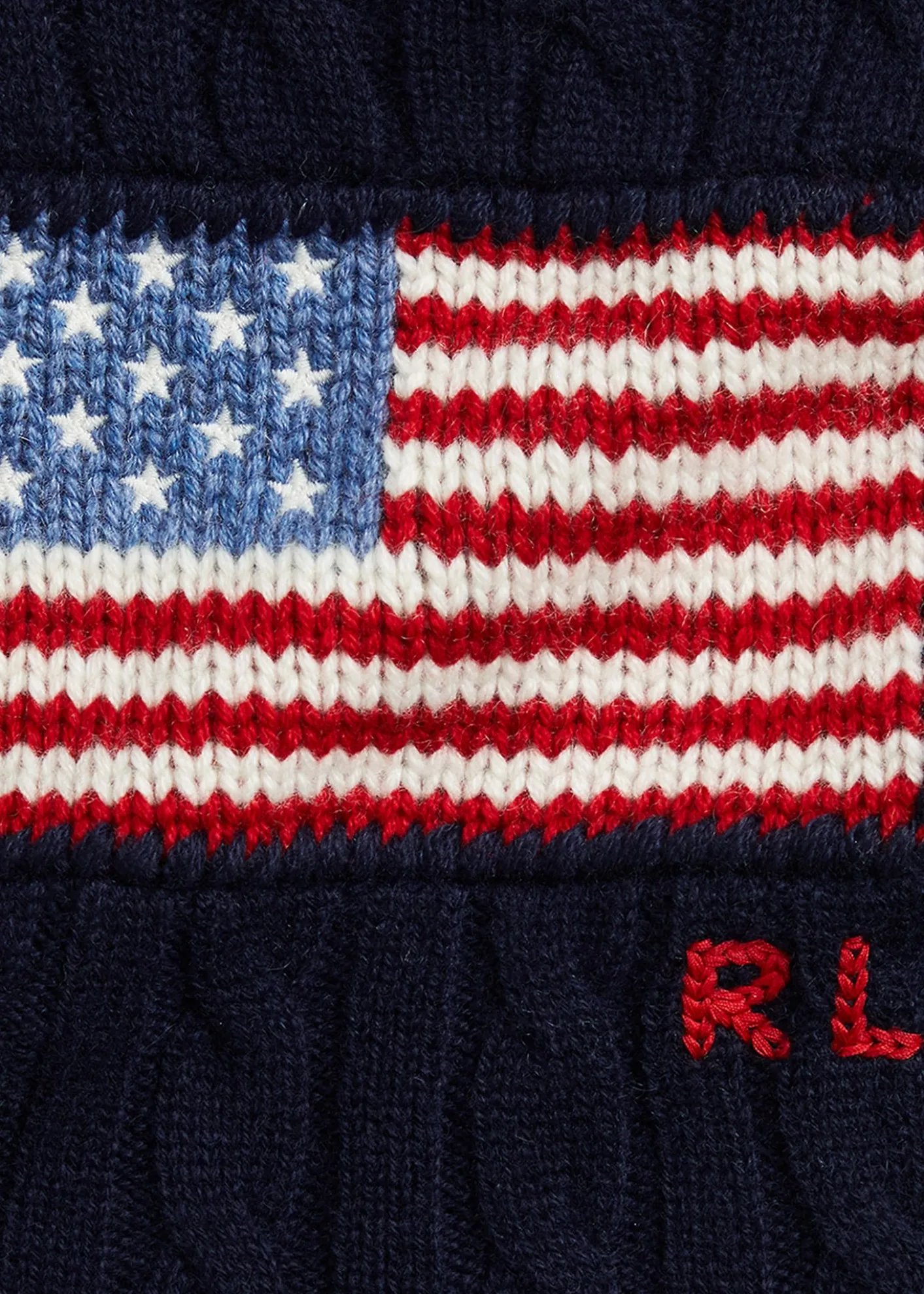 Polo Ralph LaurenGirl's American Flag Cashmere Cable Knit Dress, Size 3M-24M