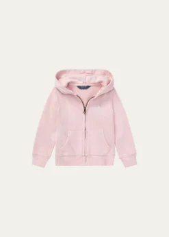 Polo Ralph LaurenGirl's Drapey Terry Zip Hoodie, Size 2-6X