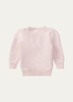 Polo Ralph LaurenGirl's Flag Intarsia Knit Sweater, Size 3M-24M