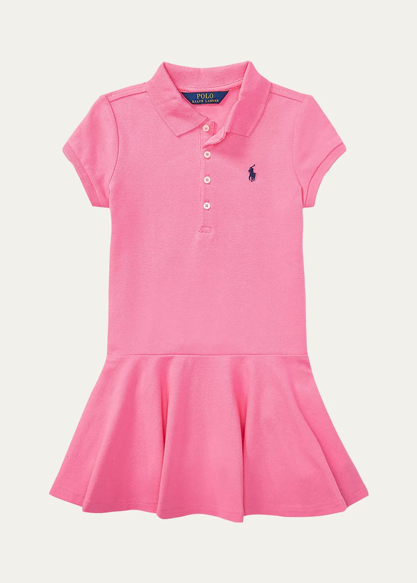 Polo Ralph LaurenGirl's Stretch Cotton Mesh Polo Dress, Size 2-6X