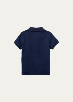 Polo Ralph LaurenInterlock Polo Knit Shirt, Size 3-24 Months