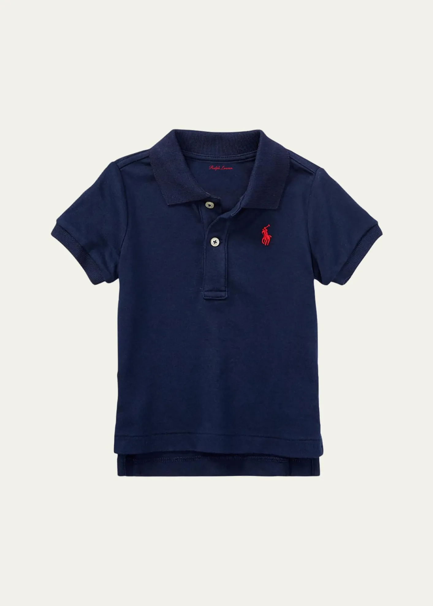 Polo Ralph LaurenInterlock Polo Knit Shirt, Size 3-24 Months