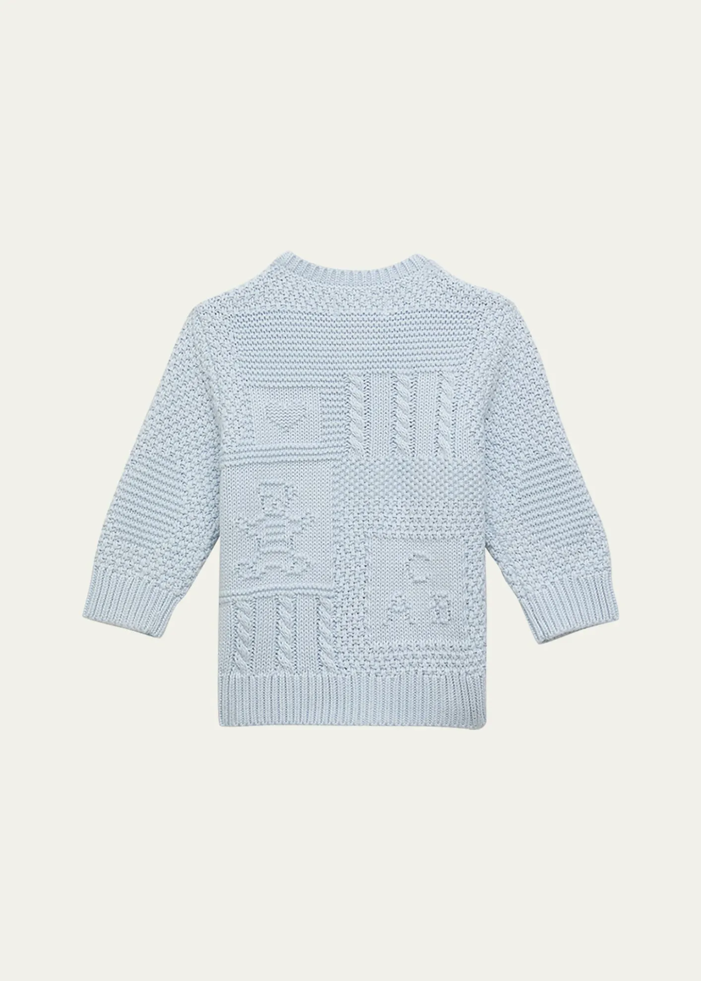 Polo Ralph LaurenKid's Cardigan W/ Bear Intarsia, Size 3M-24M
