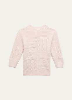Polo Ralph LaurenKid's Cardigan W/ Bear Intarsia, Size 3M-24M
