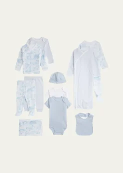 Polo Ralph LaurenKid's 11-Piece Cotton Interlock Gift Set, Size Newborn-9M