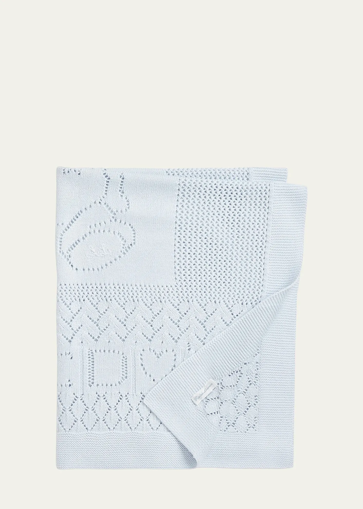 Polo Ralph LaurenKid's Pointelle Teddy Bear Blanket