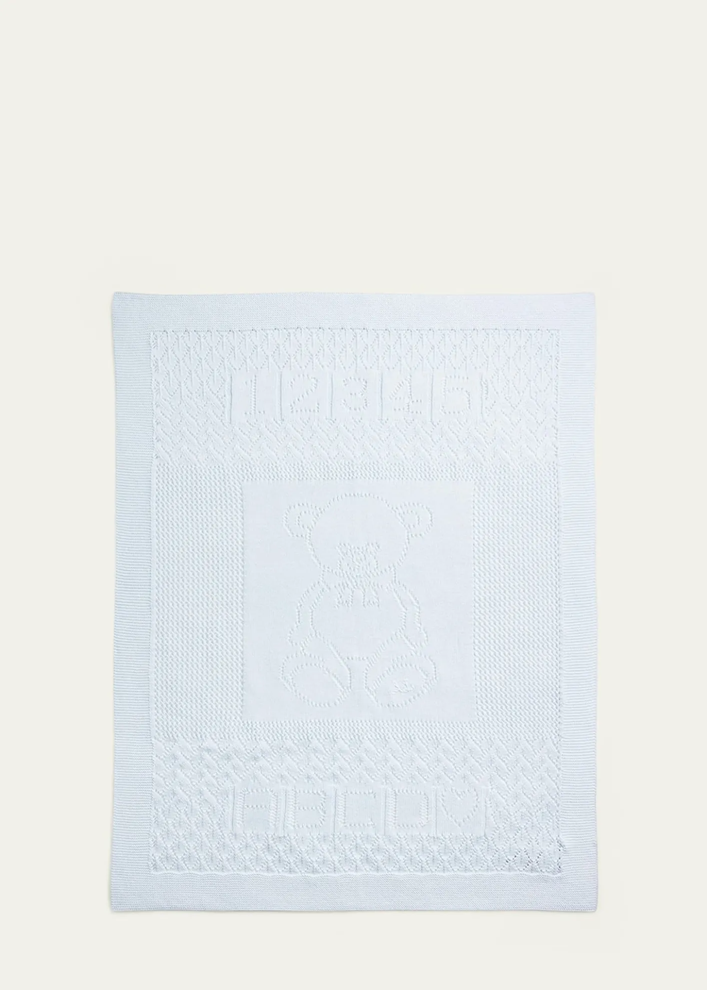 Polo Ralph LaurenKid's Pointelle Teddy Bear Blanket