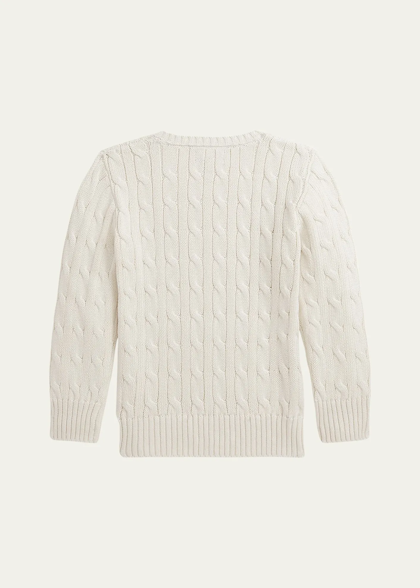 Polo Ralph LaurenBoy's Combed Cotton Cable-Knit Sweater, Size 2-7