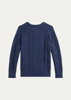 Polo Ralph LaurenBoy's Cotton Faded Flag Sweater, Size 2-7