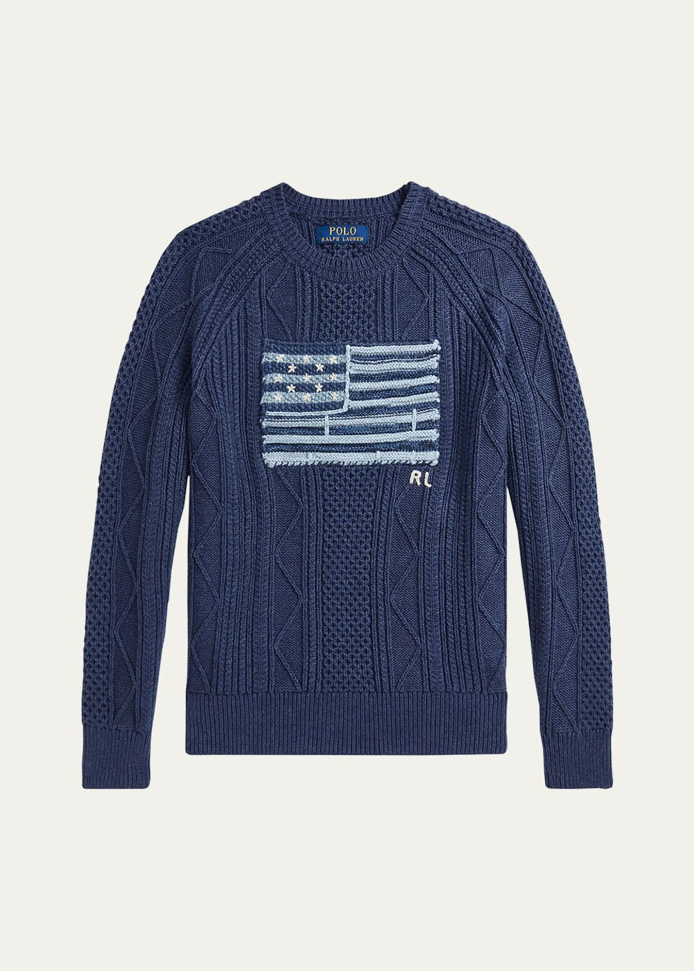 Polo Ralph LaurenBoy's Cotton Faded Flag Sweater, Size S-XL