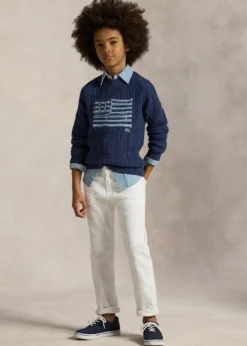 Polo Ralph LaurenBoy's Cotton Faded Flag Sweater, Size S-XL