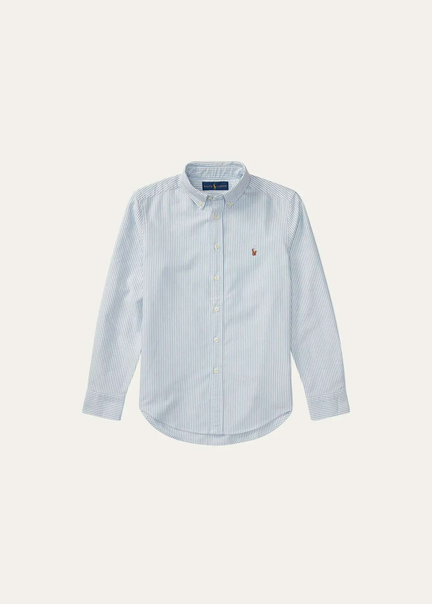 Polo Ralph LaurenBoy's Cotton Oxford Stripe Sport Shirt, Size S-XL