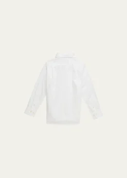Polo Ralph LaurenBoy's Poplin Embroidered Dress Shirt, Size 5-7