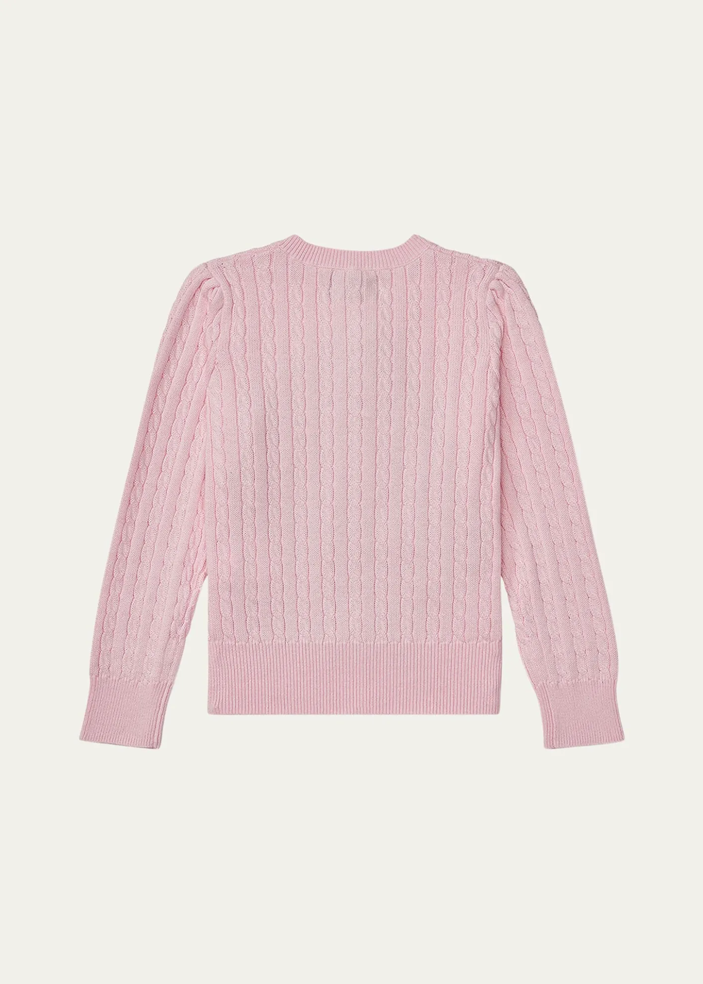 Polo Ralph LaurenGirl's Cable-Knit Cotton Ribbed Cardigan, Size 2-6X